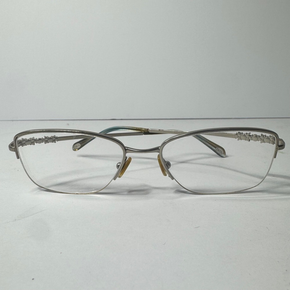 Tiffany & Co TF 1109-H-B 6098 Silver Semi-Rimless Eyeglasses Frames 51-17-135